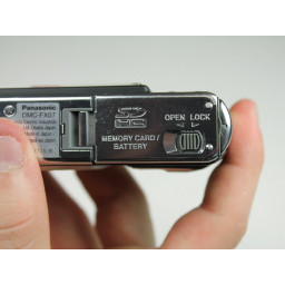 Замена карты памяти Panasonic Lumix DMC-FX07